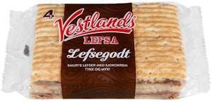 Vestlandslefsa Lefsegodt med Sjokolade 4 stk