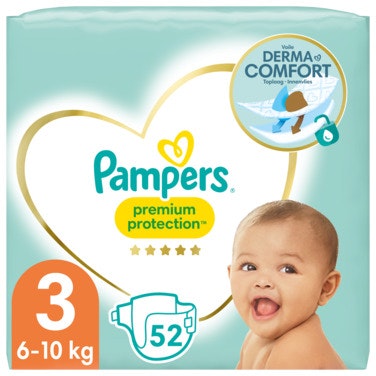Bilde: © Pampers / Oda Pampers Bleie Premium Protection Str. 3, 6-10kg
