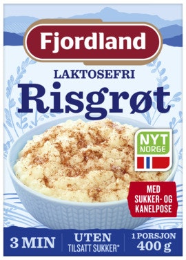 Bilde: © Fjordland / Oda Fjordland Laktosefri Risgrøt