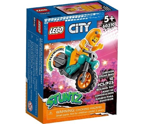 Sprell LEGO Stuntmotorsykkel og kyllingdrakt-figur