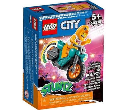 Bilde: © Sprell / Oda Sprell LEGO Stuntmotorsykkel og kyllingdrakt-figur