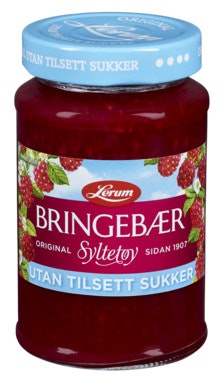 Lerum Bringebærsyltetøy Original Uten Tilsatt Sukker