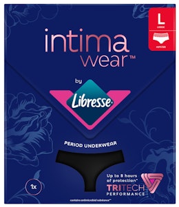 Libresse Intimawear Hipster menstruse Sort, str. L
