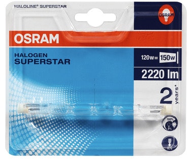Bilde: © Osram / Oda Osram Halogen Haloline Eco 120w 114.2