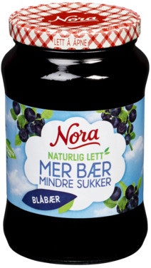 Nora Blåbærsyltetøy Naturlig Lett