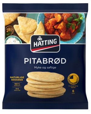 Bilde: © Hatting / Oda Hatting Pitabrød Fine, 6stk