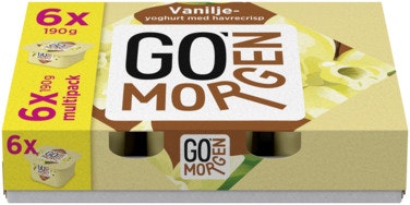 Tine Go'morgen Vaniljeyoghurt med Havrecrisp Partivare, 6pk