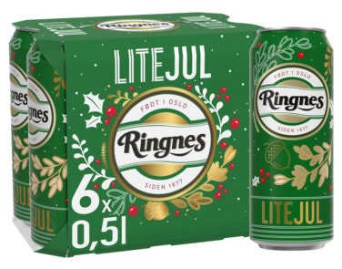 Bilde: © Ringnes / Oda Ringnes Ringnes Lite Juleøl 6 x 0,5L