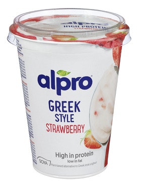 Bilde: © Alpro / Oda Alpro Greek Style Soyagurt Jordbær