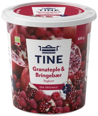 Bilde: © Tine / Oda Tine Yoghurt Granateple & Bringebær