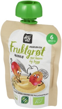 Bilde: © Lev Vel / Oda Lev Vel Fruktgrøt med Mango Fra 6 mnd, Økologisk