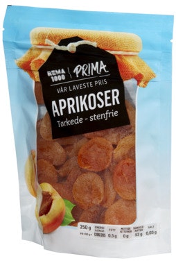 Bilde: © REMA 1000 / Oda REMA 1000 Tørkede Aprikoser