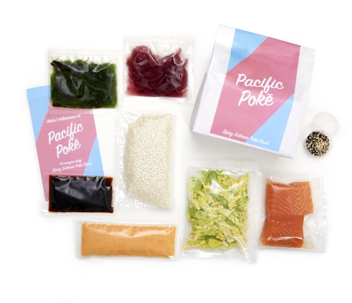 Bilde: © Pacific Poke / Oda Pacific Poke Middagskit Spicy Salmon Poke Bowl