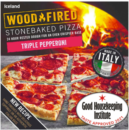 Bilde: © Iceland / Oda Iceland Triple Pepperoni Stonebaked Pizza