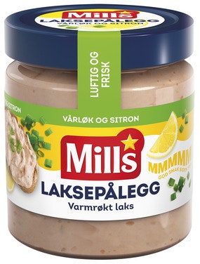 Mills Varmrøkt Laksepålegg Med Vårløk & Sitron