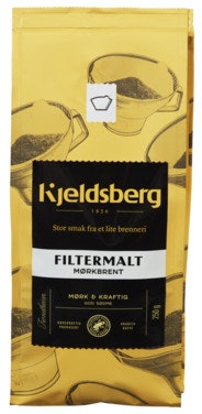 Kjeldsberg Kaffebrenneri Kaffe Filtermalt Mørkbrent