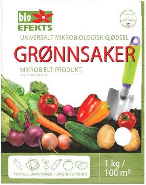 Bilde: © Bioefekts / Oda Bioefekts Gjødsel til grønnsaker