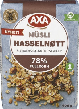 Bilde: © AXA / Oda AXA Musli Hasselnøtt