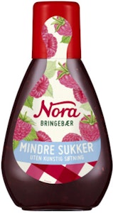 Nora Bringebærsyltetøy, mindre sukker Squeezy