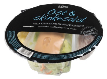 Bilde: © Bama / Oda Bama Ost og Skinkesalat i Beger