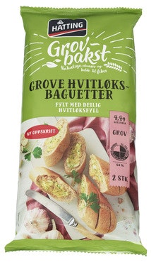 Bilde: © Hatting / Oda Hatting Grove Hvitløksbaguetter 2stk