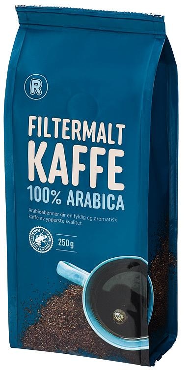 R Filtermalt Kaffe 100% Arabica