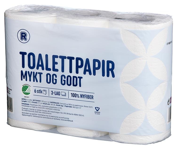 Soft Toalettpapir 3 Lag 6 stk