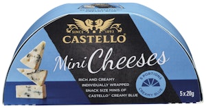 Castello Creamy Blue Mini Porsjonspakning, 5x20g
