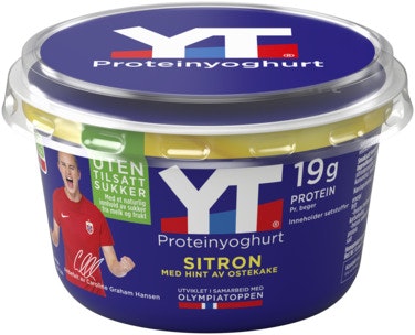 Bilde: © Tine / Oda Tine YT Proteinyoghurt Sitron