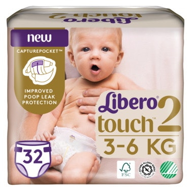 Bilde: © Libero / Oda Libero Touch Åpen Bleie Str. 2, 3-6kg