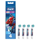 Spiderman-tannbørstehoder for barn fra 3 år, 4 pk