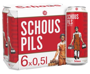 Bilde: © Schous Pils / Oda Schous Pils Schous Pilsner 6 x 0,5l