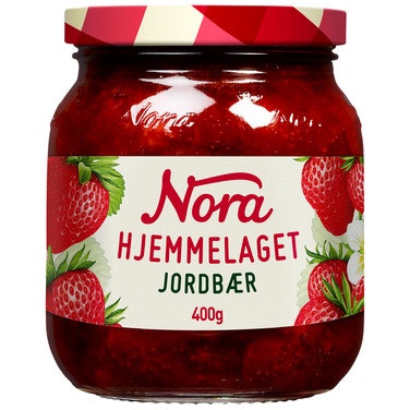 Bilde: © Nora / Oda Nora Jordbærsyltetøy Hjemmelaget