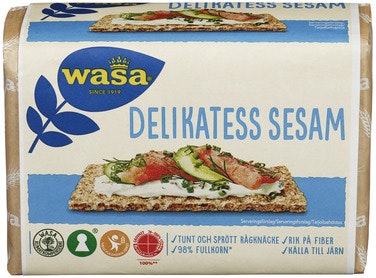 Bilde: © Wasa / Oda Wasa Knekkebrød Delikatess Sesam