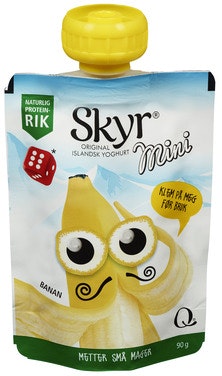 Bilde: © Q-meieriene / Oda Q-meieriene Skyr Mini Banan Porsjonspose