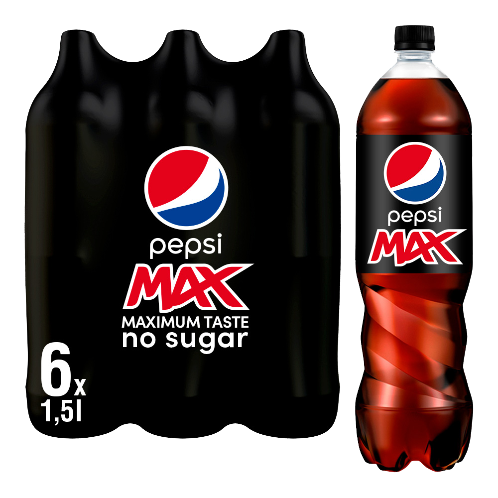 Pepsi Max 6 x 1,5l, 9 l