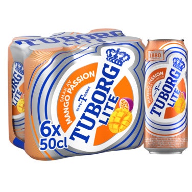 Bilde: © Tuborg / Oda Tuborg Tuborg LITE Mango & Passion 6 x 0,5l