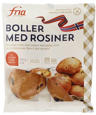 Bilde: © Fria / Oda Fria Boller med rosiner