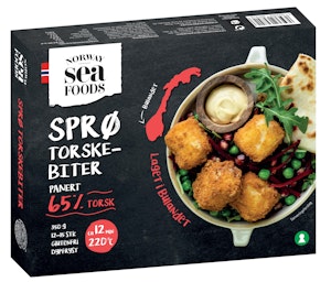 Norway Seafoods Sprø Torskebiter 65% Torsk