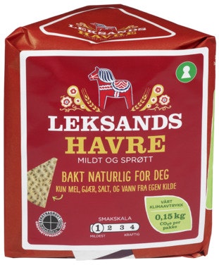 Bilde: © Leksands / Oda Leksands Knekkebrød Havre