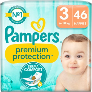 Bilde: © Pampers / Oda Pampers Bleie Premium Protection Str. 3, 6-10kg