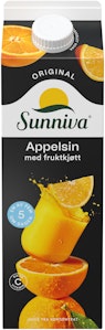 Sunniva Original Appelsinjuice Med Fruktkjøtt