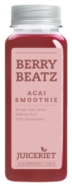 Juiceriet Berry Beatz Acai Smoothie Mango, Eple, Sitron, Rødbete & Acai