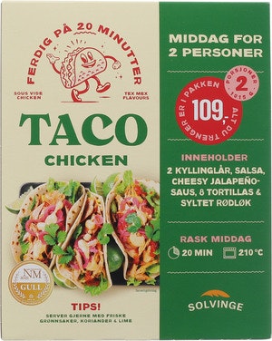 Solvinge Taco Kit Chicken Til 2-3 Personer