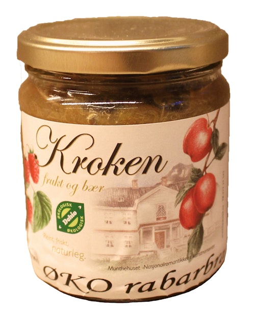 Kroken Frukt & Bær Rabarbrasyltetøy med Kanel Økologisk