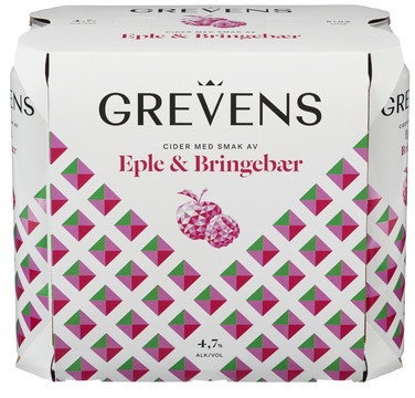 Grevens Grevens Eple & Bringebær 6 x 0,5l