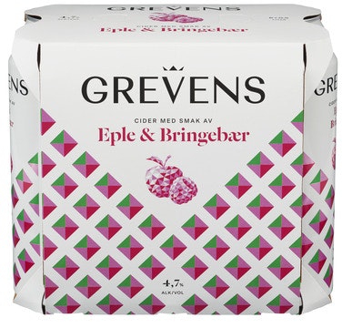 Grevens Eple & Bringebær 6 x 0,5l