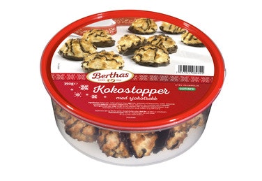 Bilde: © Berthas / Oda Berthas Kokostopper med Sjokolade 350 g