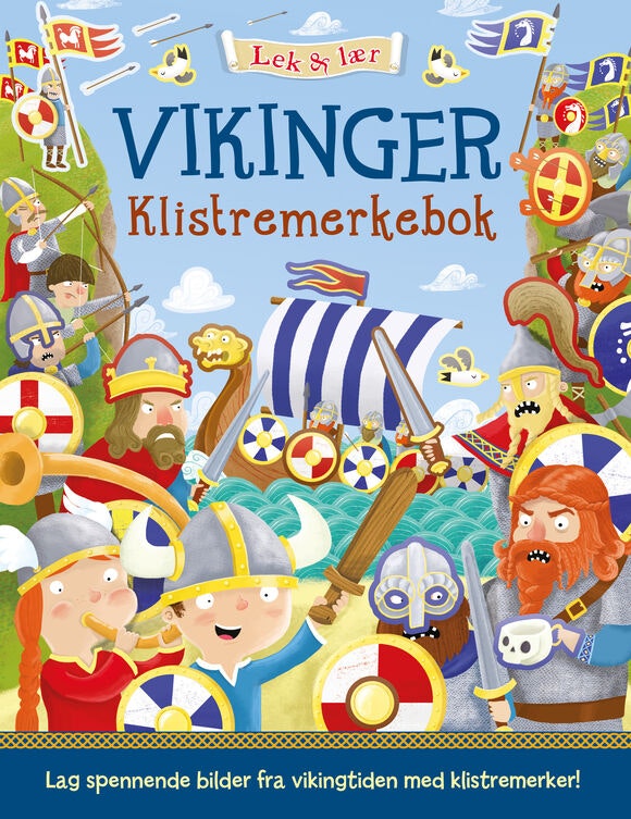 ARK Lek & lær Vikinger Klistremerkebok