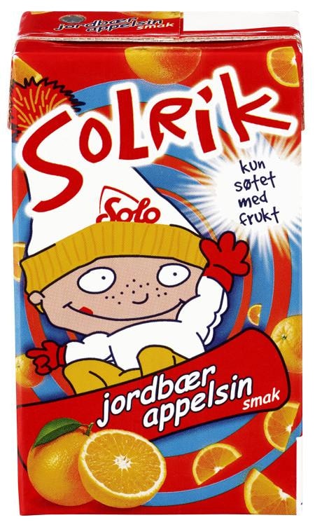 Ringnes Solrik Jordbær & Appelsin Lett